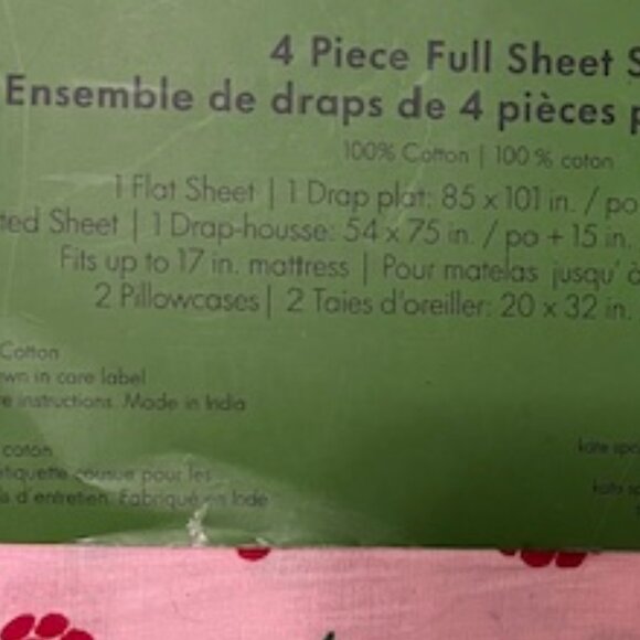 Kate Spade 4 Piece Full Sheet Set - Picture 8 of 11